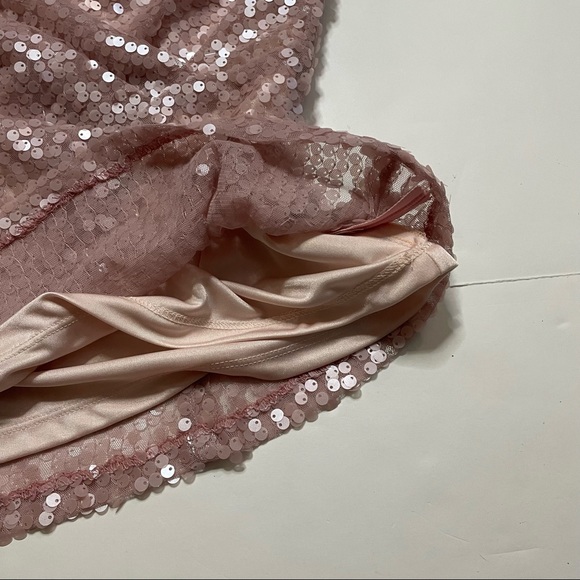 Eva Franco Asymmetric Off The Shoulder Sequin Nightclub Blouse Zipper Closure 4 - Picture 6 of 8